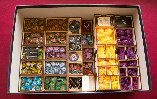 Twilight Imperium 4th Edition with Expansion and accessories Wooden Insert/Organizer - The Nifty Organizer