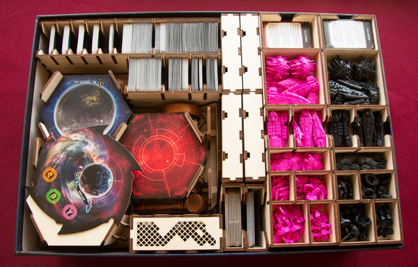 Twilight Imperium 4th Edition with Expansion and accessories Wooden Insert/Organizer - The Nifty Organizer