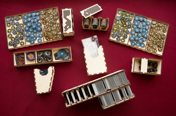 Twilight Imperium 4th Edition with Expansion and accessories Wooden Insert/Organizer - The Nifty Organizer