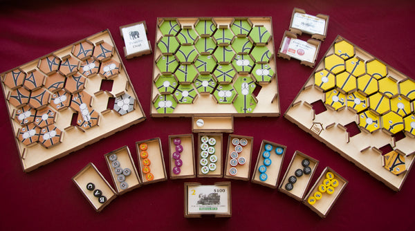 18MEX Wooden Insert/Organizer (All-Aboard Games Edition) - The Nifty Organizer