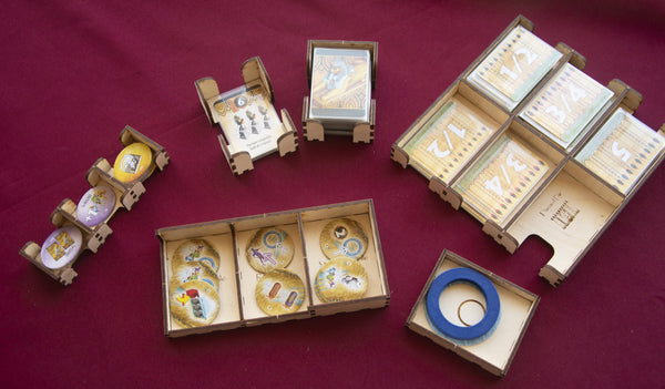 Egizia: Shifting Sands (2019) Wooden Insert/Organizer (Retail and Kickstarter) - The Nifty Organizer