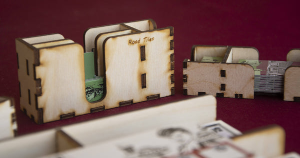 Food Chain Magnate + Ketchup Expansion (with Milestones cards) Full Wooden Storage Solution - The Nifty Organizer