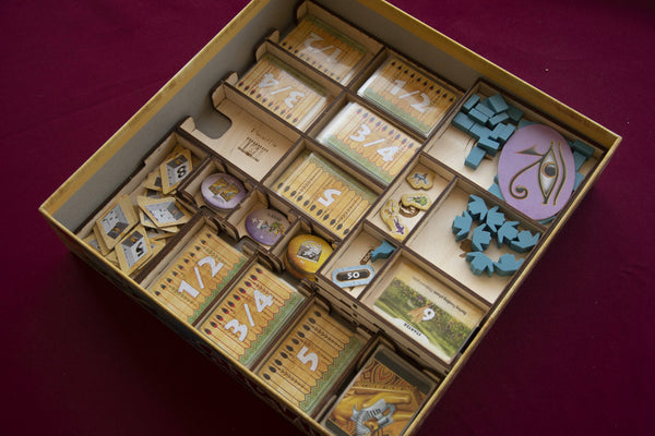 Egizia: Shifting Sands (2019) Wooden Insert/Organizer (Retail and Kickstarter) - The Nifty Organizer
