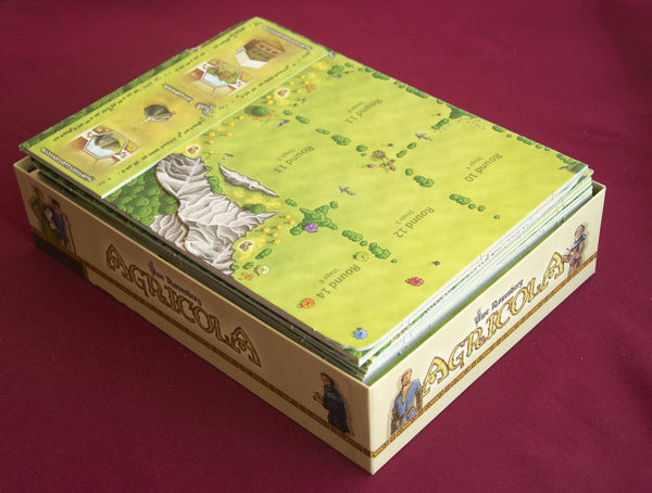 Agricola Revised Edition + 5-6 player expansion + Farmer of the Moor expansion Wooden Insert/Organizer - The Nifty Organizer