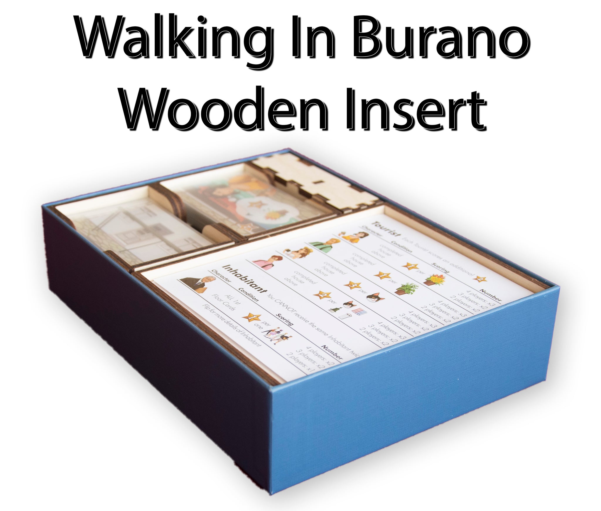 Walking In Burano Wooden Insert/Organizer - The Nifty Organizer