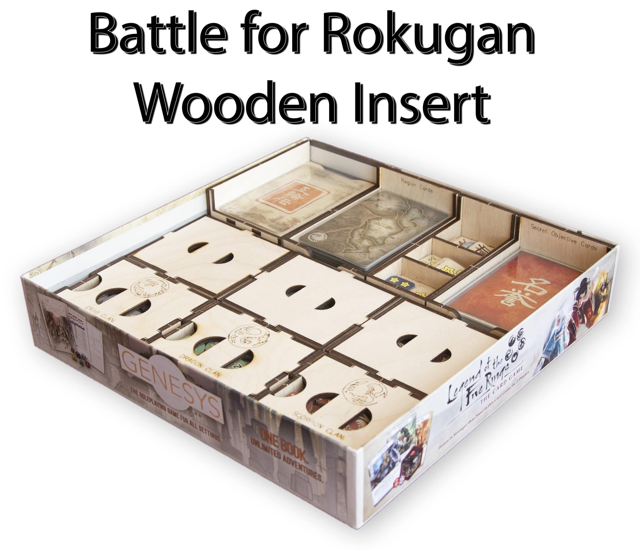 Battle for Rokugan Wooden Insert/Organizer - The Nifty Organizer