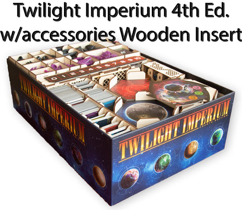 Twilight Imperium 4th Edition with Expansion and accessories Wooden Insert/Organizer - The Nifty Organizer