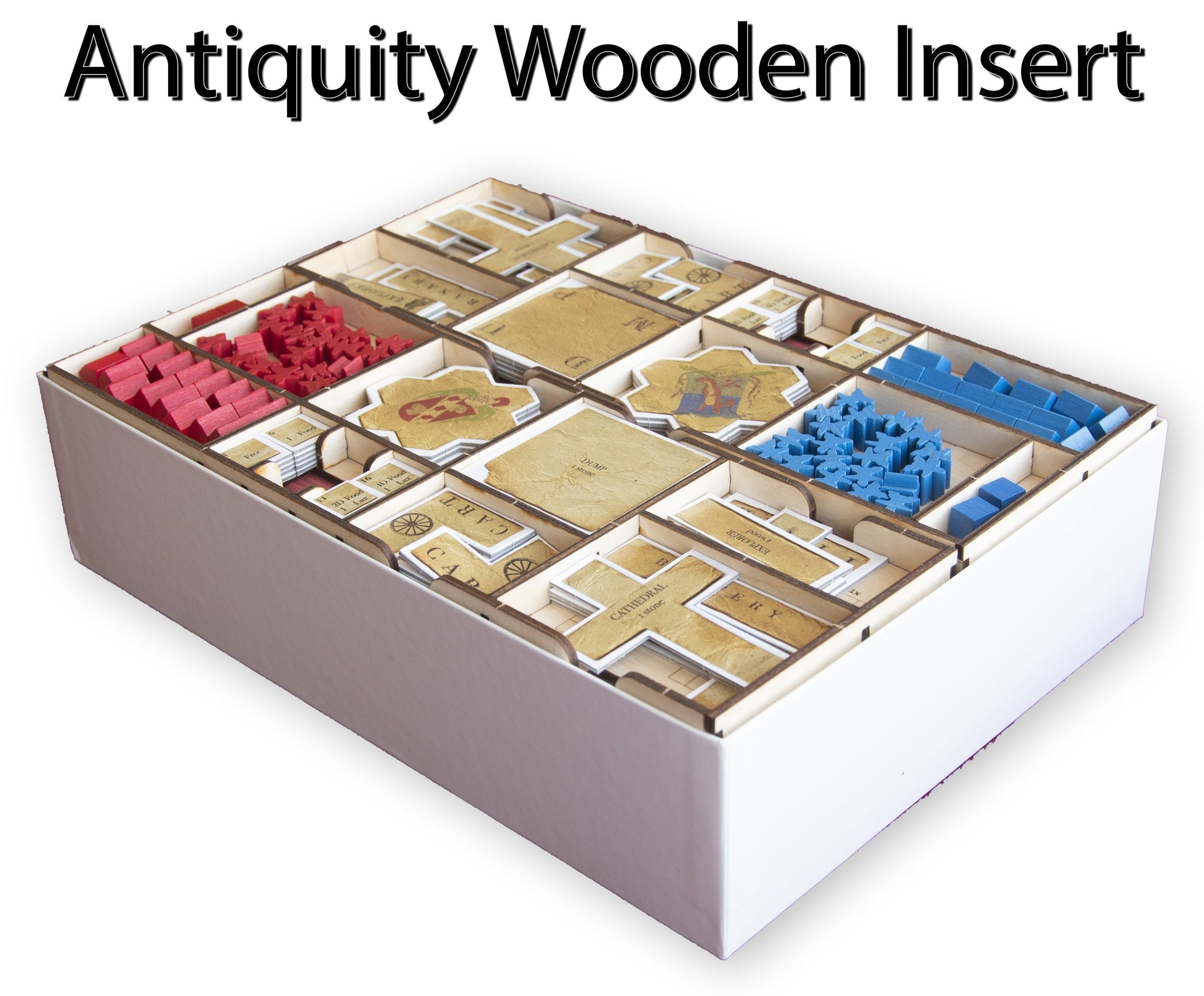 Antiquity Wooden Insert/Organizer (for 3rd Edition) - The Nifty Organizer
