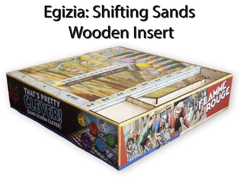 Egizia: Shifting Sands (2019) Wooden Insert/Organizer (Retail and Kickstarter) - The Nifty Organizer