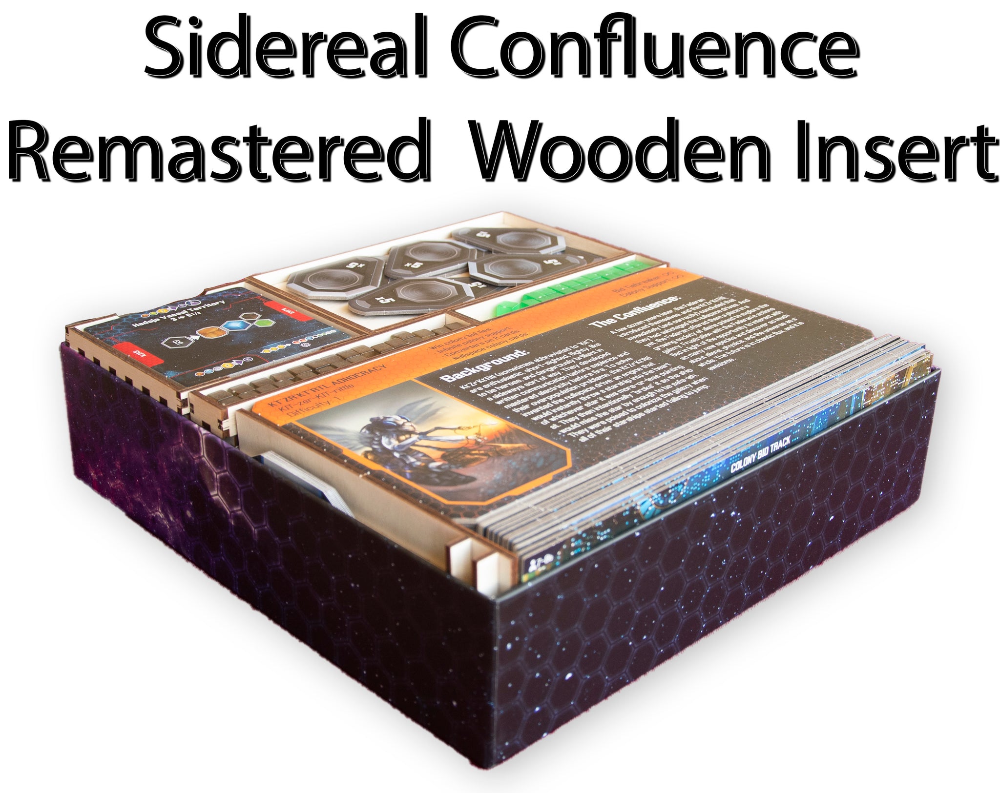 Sidereal Confluence Remastered Wooden Insert/Organizer