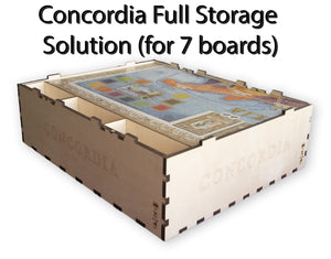 Concordia Full Wooden Storage Solution (supports up to 7 boards) - The Nifty Organizer