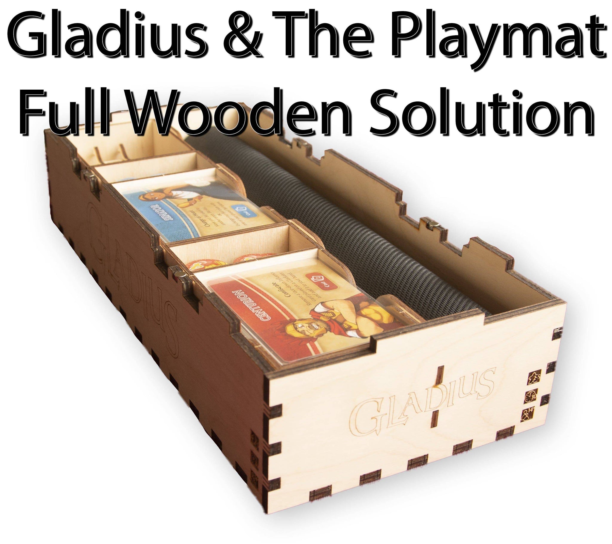 Gladius and The Playmat Full Wooden Storage Solution - The Nifty Organizer