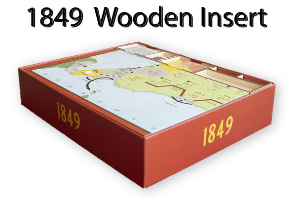 1849: The Game of Sicilian Railways Wooden Insert/Organizer (All-Aboard Games Edition) - The Nifty Organizer