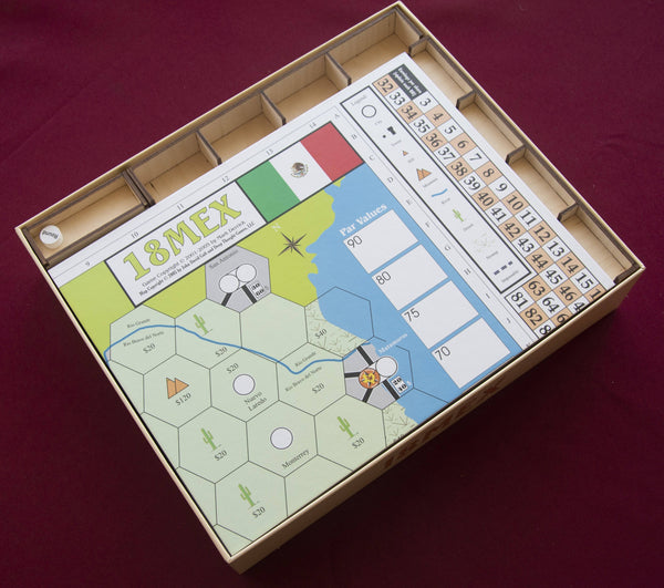 18MEX Wooden Insert/Organizer (All-Aboard Games Edition) - The Nifty Organizer