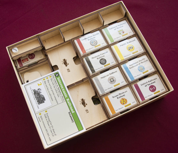 18MEX Wooden Insert/Organizer (All-Aboard Games Edition) - The Nifty Organizer