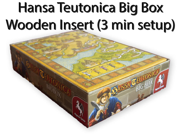 Hansa Teutonica Big Box Wooden Insert/Organizer (3 min setup version) - The Nifty Organizer