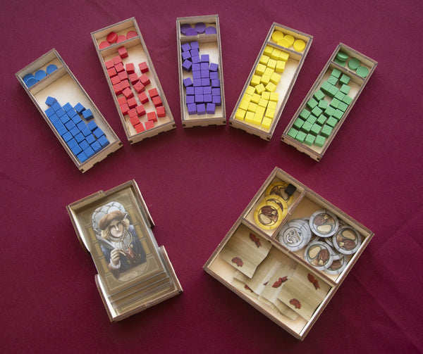 Hansa Teutonica Big Box Wooden Insert/Organizer (3 min setup version) - The Nifty Organizer