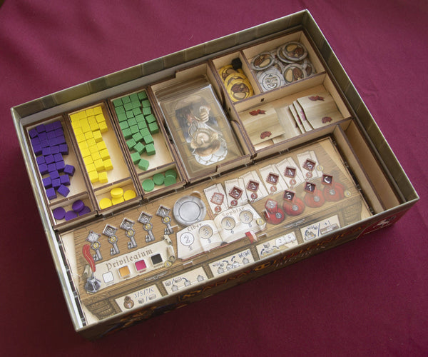 Hansa Teutonica Big Box Wooden Insert/Organizer (3 min setup version) - The Nifty Organizer