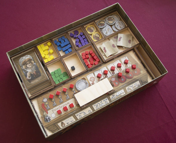 Hansa Teutonica Big Box Wooden Insert/Organizer (Instant Setup version) - The Nifty Organizer
